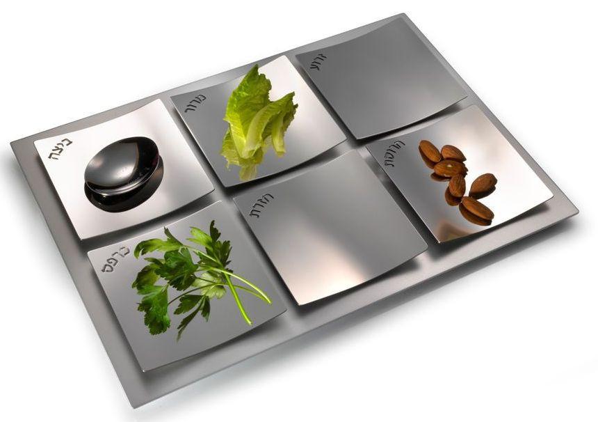 Laura Cowan - Dune Seder Plate - Stainless Steel by Laura Cowan - ModernTribe