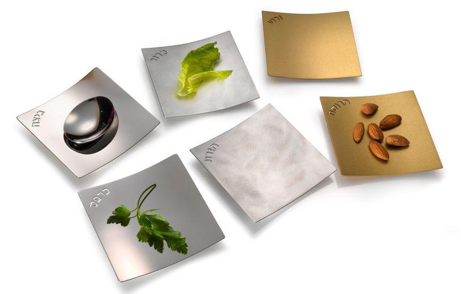 Laura Cowan - Travel Dune Seder Plate - Mixed Metals by Laura Cowan - ModernTribe
