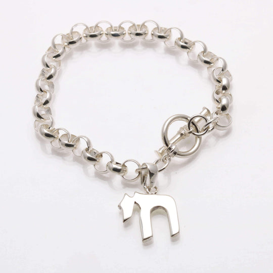 Sterling Silver Chai Bracelet