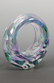 Rosetree Glass Studio Smash Glass Glass Smash Glass Eternity Ring Sculpture by Rosetree Glass Studio