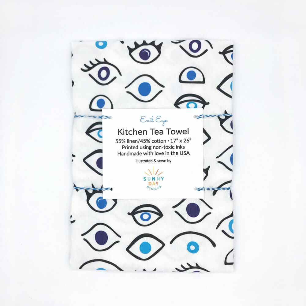Sunny Day Designs - Evil Eye Tea Towel - ModernTribe