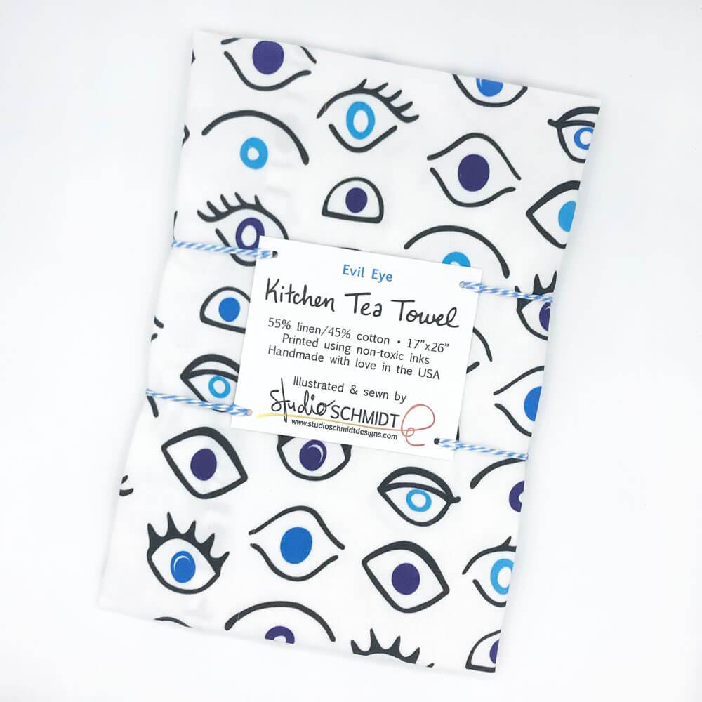 Sunny Day Designs - Evil Eye Tea Towel - ModernTribe