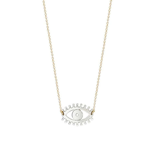 Magic Evil Eye Necklace - (Sterling Silver, Gold-Plated or Two-Tone)