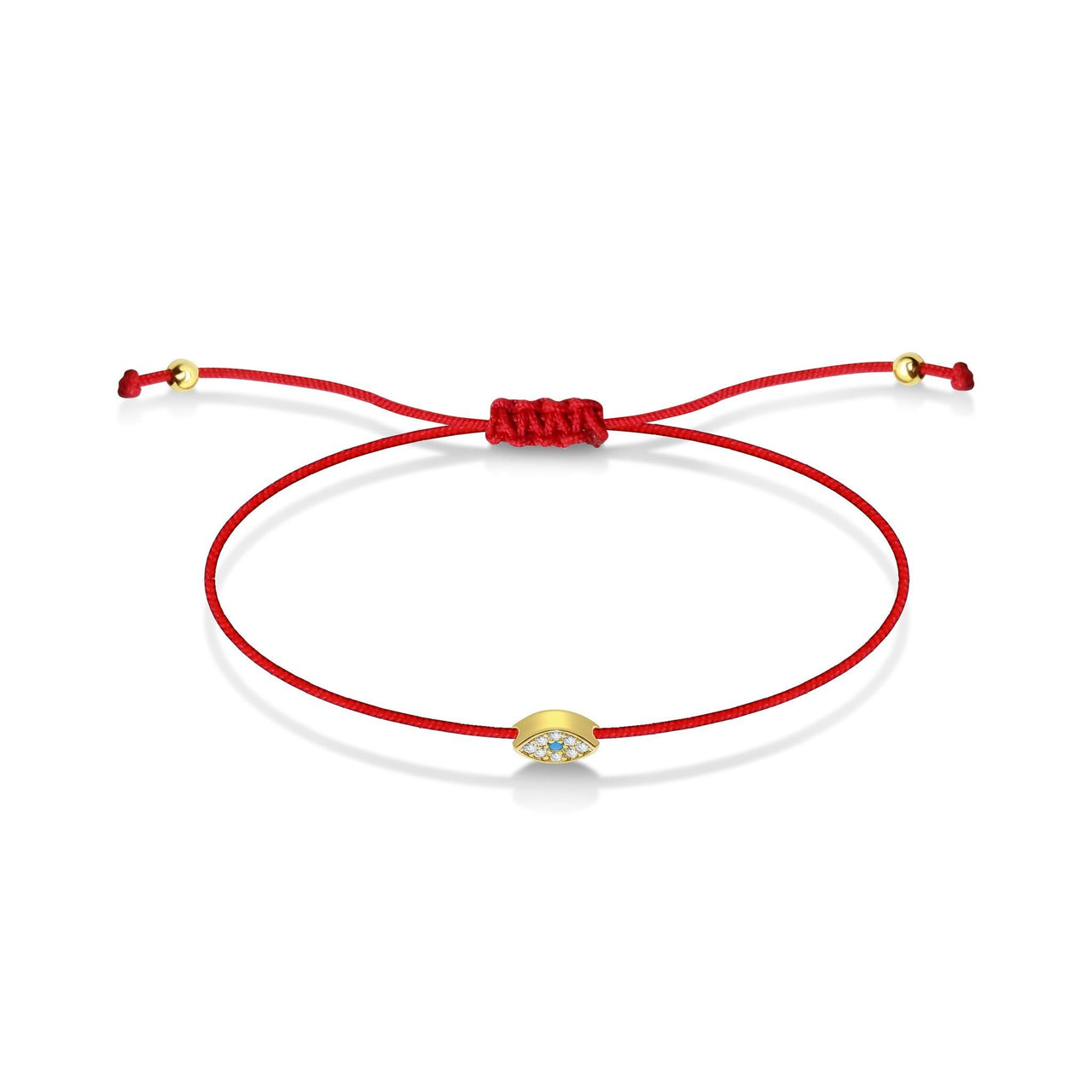 Alef Bet Bracelets Red String Evil Eye Bracelet