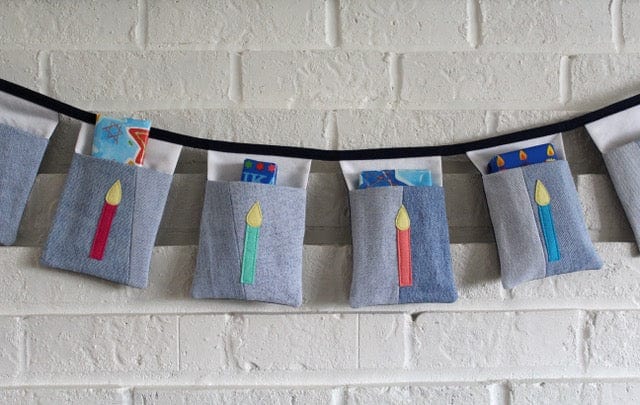 Memory Threads - Hanukkah Pocket Banner - Neon or Neutral - ModernTribe