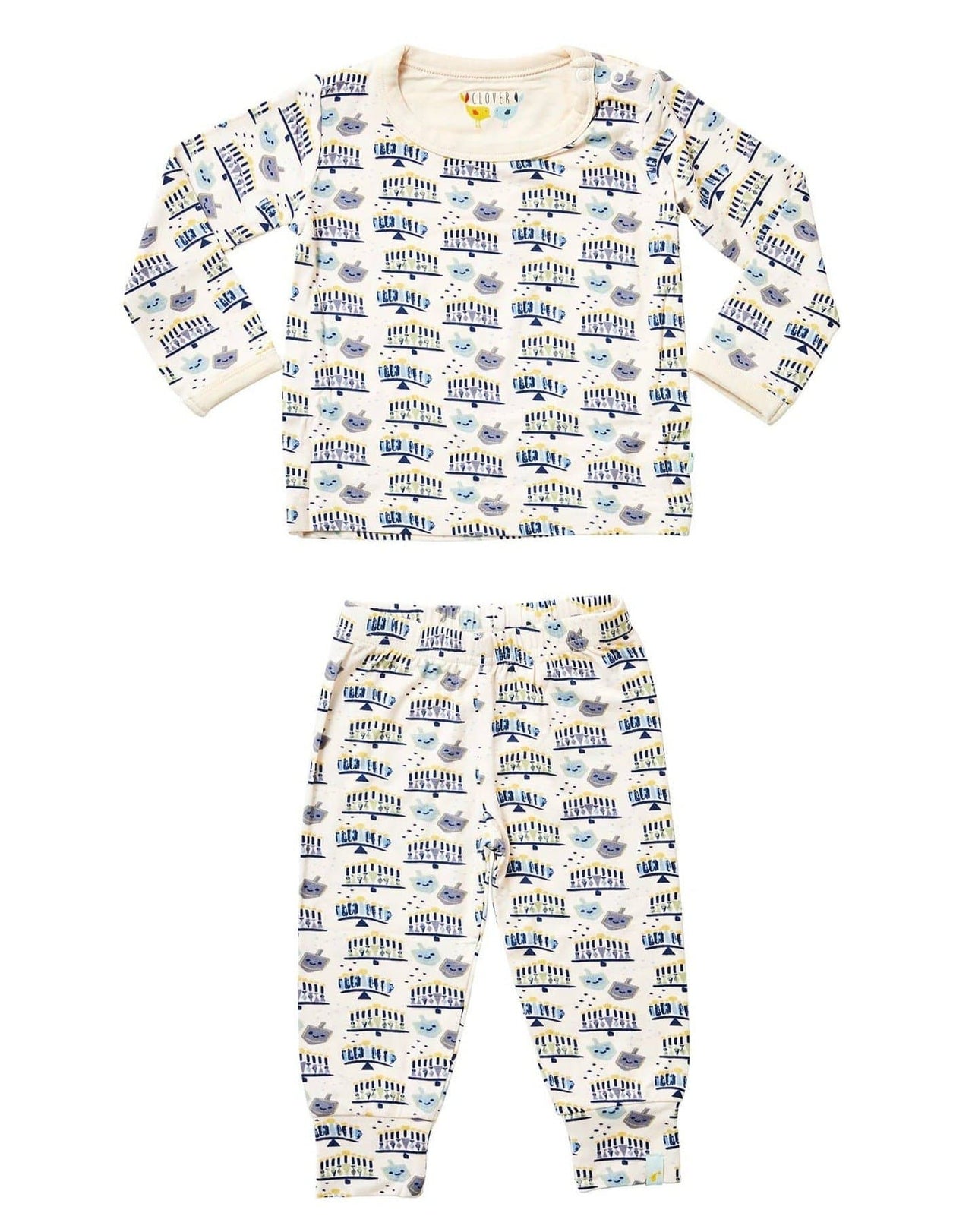 Clover Baby and Kids - Baby and Kids Unisex Hanukkah Pajamas Set by Clover Baby and Kids - ModernTribe
