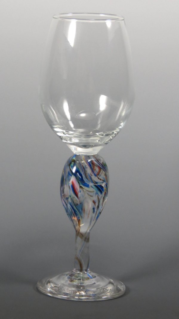 Rosetree Glass Studio Kiddush Cup Glass Smash Glass Flat Kiddush Cup by Rosetree Glass Studio