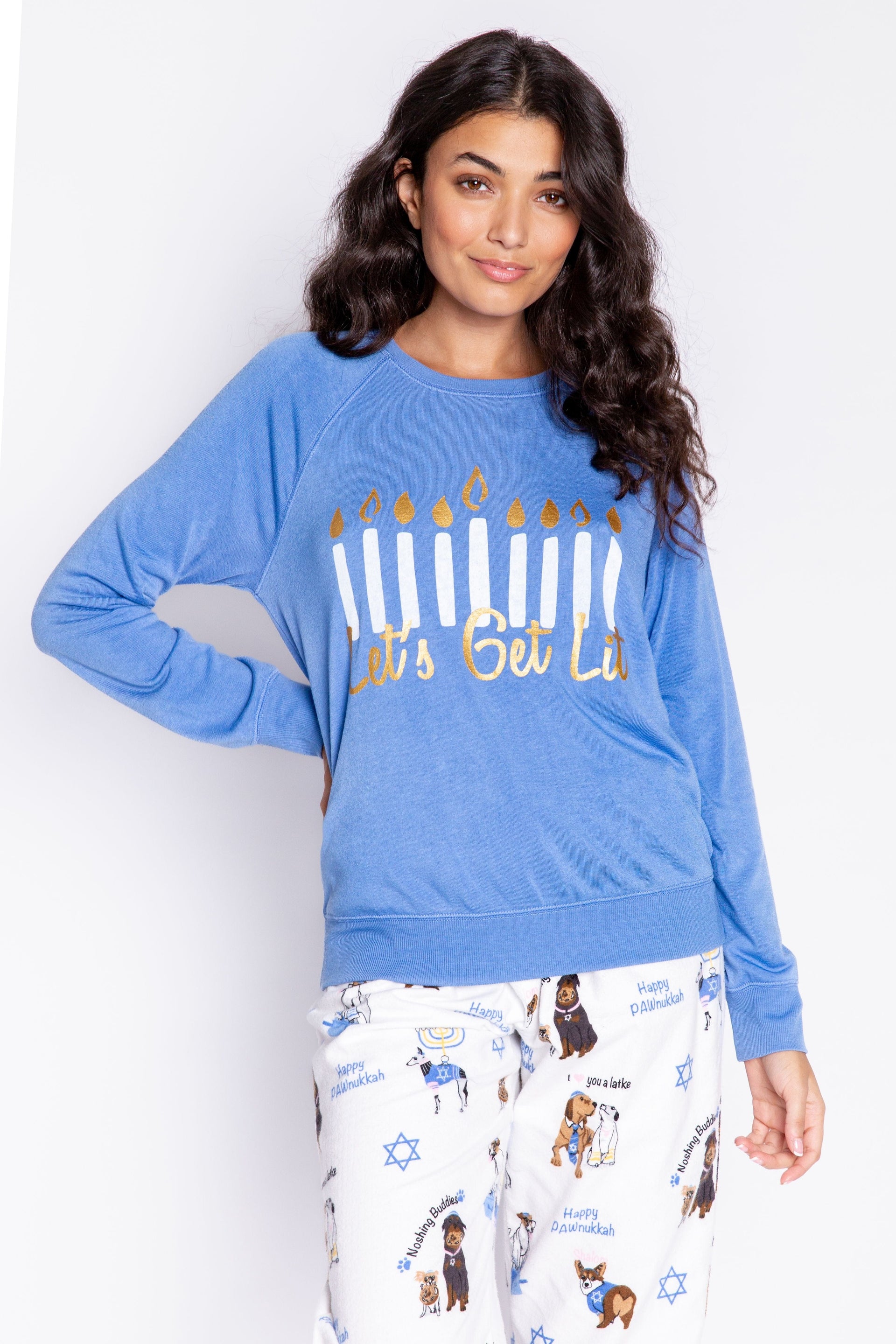 PJ Salvage Sweatshirts Let's Get Lit Sweatshirt - (Sizes XS - XL)