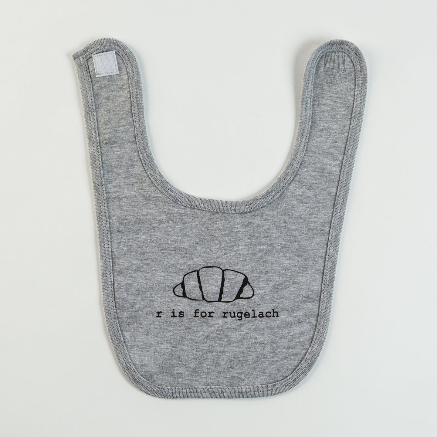 Garbella Onesies R is for Rugelach Baby Bib - (Choice of Color)