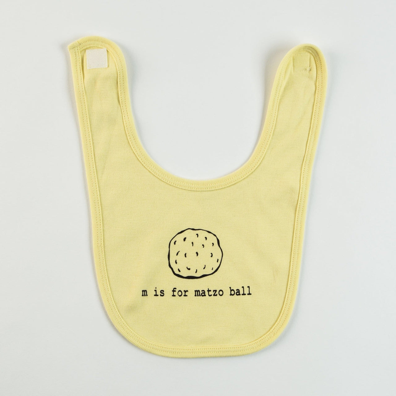 Garbella - M is for Matzo Ball Baby Bib - (Choice of Color) - ModernTribe