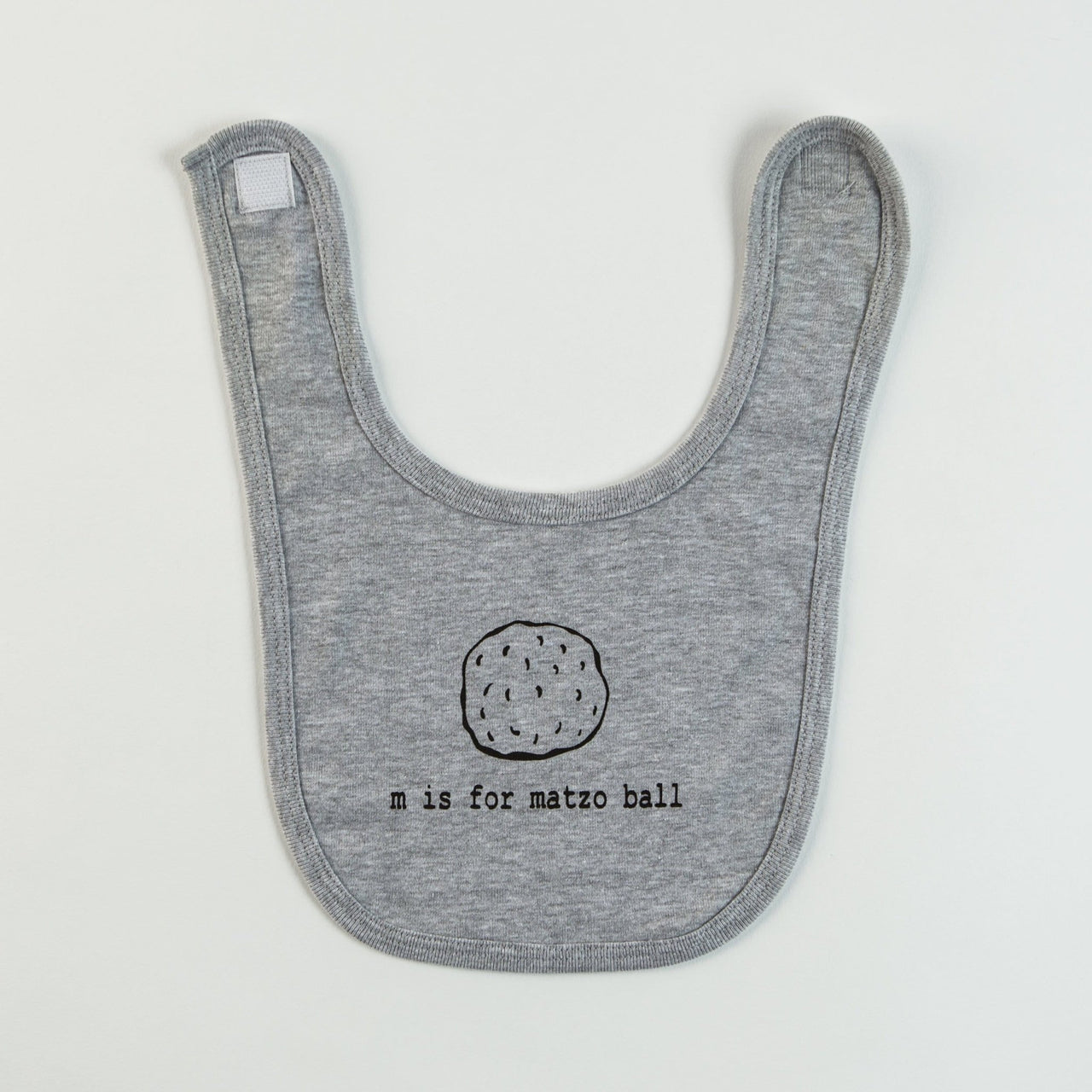 Garbella - M is for Matzo Ball Baby Bib - (Choice of Color) - ModernTribe