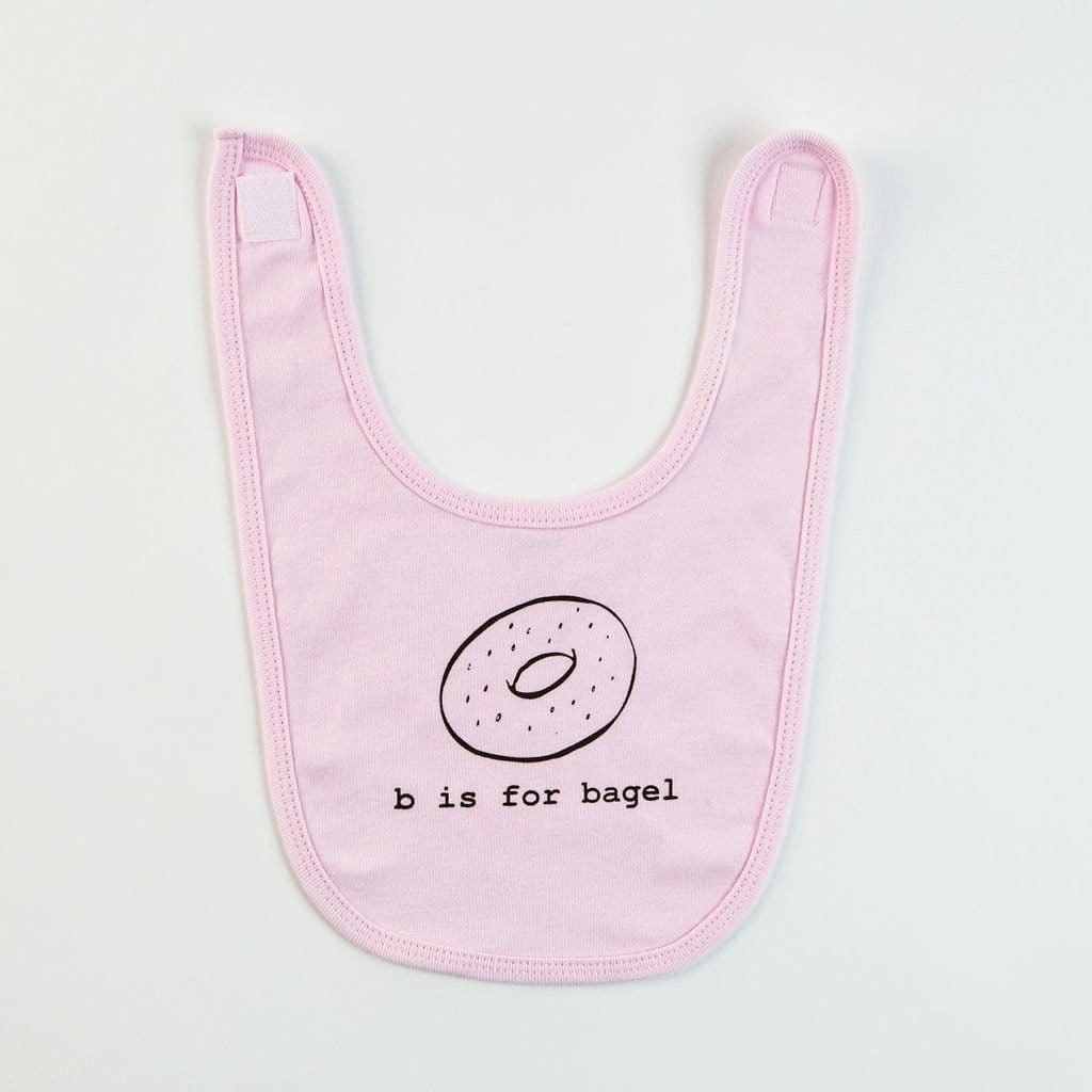 Garbella Bibs B is for Bagel Baby Bib - (Choice of Color)