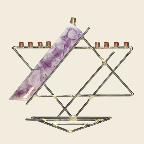 Gary Rosenthal - Gary’s Glass Presidential Menorah by Gary Rosenthal - ModernTribe