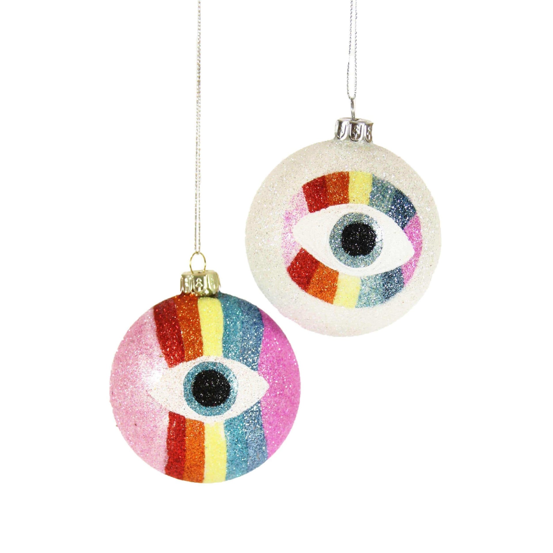 Cody Foster Ornaments Rainbow Evil Eye Ornament by Cody Foster