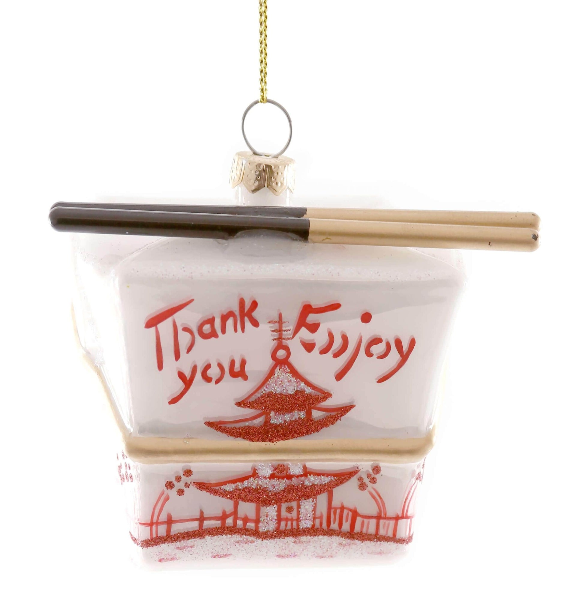 Cody Foster Ornaments Chinese Takeout Box Ornament by Cody Foster