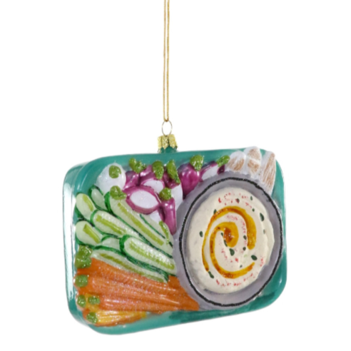 Cody Foster Ornaments Hummus Platter Ornament by Cody Foster