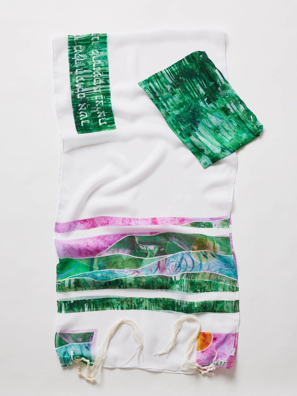 Advah Tallises Green Hills Tallit by Advah Designs