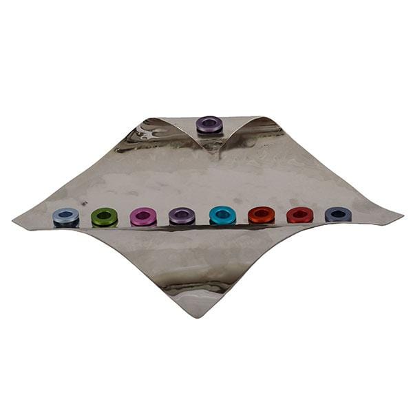 Yair Emanuel - Wave Menorah by Yair Emanuel - Multicolor - ModernTribe