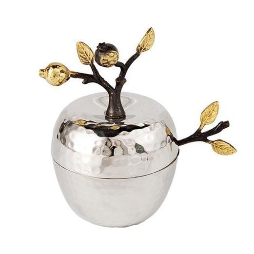 Yair Emanuel - Apple and Pomegranate Honey Dish and Spoon by Yair Emanuel - ModernTribe