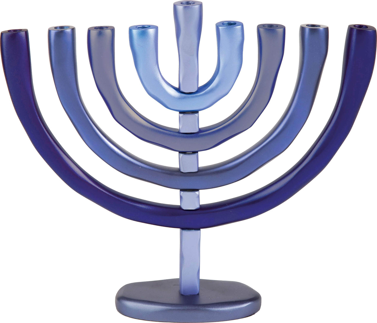 Yair Emanuel - Blue Anodized Branches Menorah by Yair Emanuel - ModernTribe