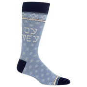 Hot Sox Socks Heather Blue / One Size Men's Oy Vey Star Crew Socks