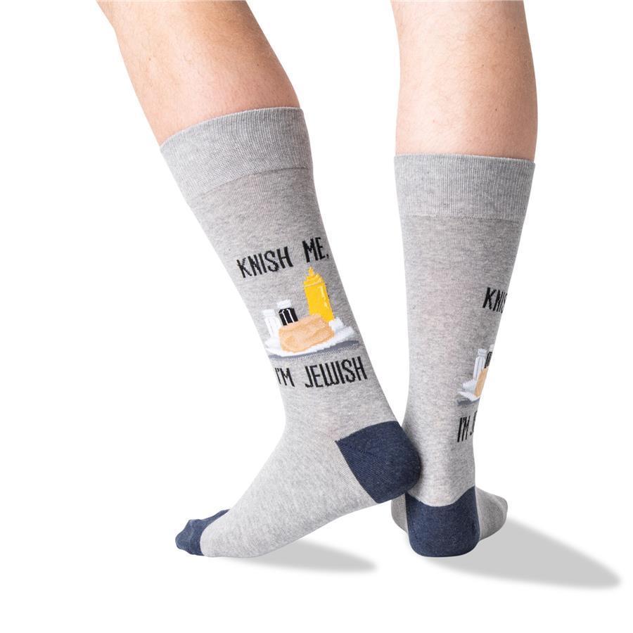 Hot Sox - Men's Knish Me, I'm Jewish Crew Socks - ModernTribe