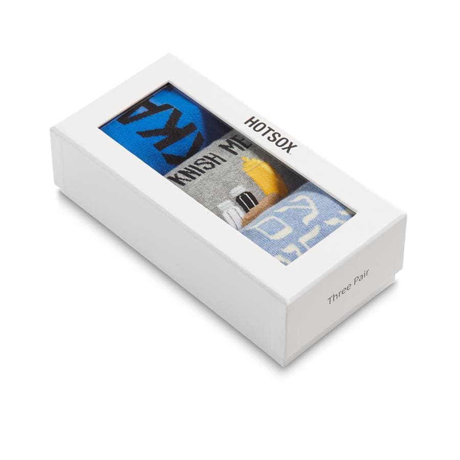 Hot Sox - Men's 3 - Pack Hanukkah Socks Gift Box - ModernTribe