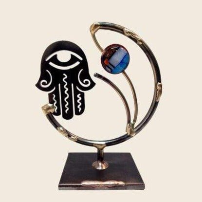 Gary Rosenthal - Metal Laser - cut Hamsa Sculpture by Gary Rosenthal - ModernTribe