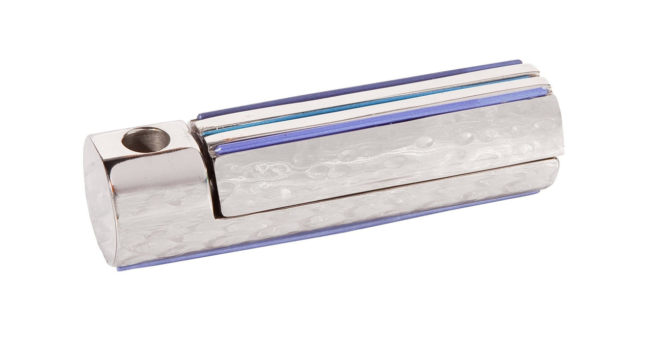 Yair Emanuel - Folding Travel Menorah by Yair Emanuel - Blue - ModernTribe