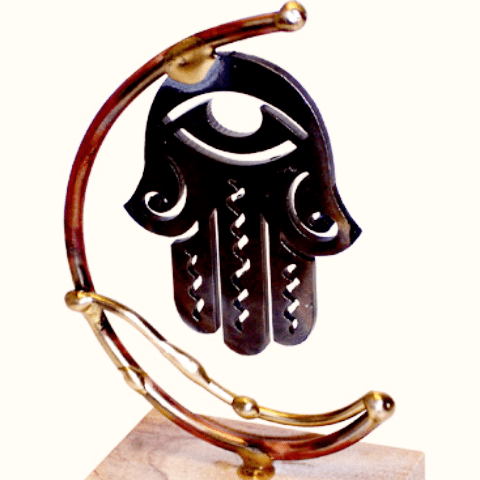 Gary Rosenthal - Laser Cut Steel Hamsa Sculpture by Gary Rosenthal - ModernTribe