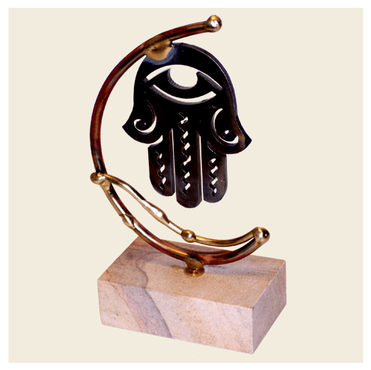 Gary Rosenthal - Laser Cut Steel Hamsa Sculpture by Gary Rosenthal - ModernTribe