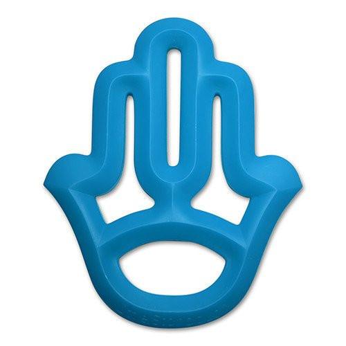 Little Standout Teether Blue Hamsa Silicone Teether