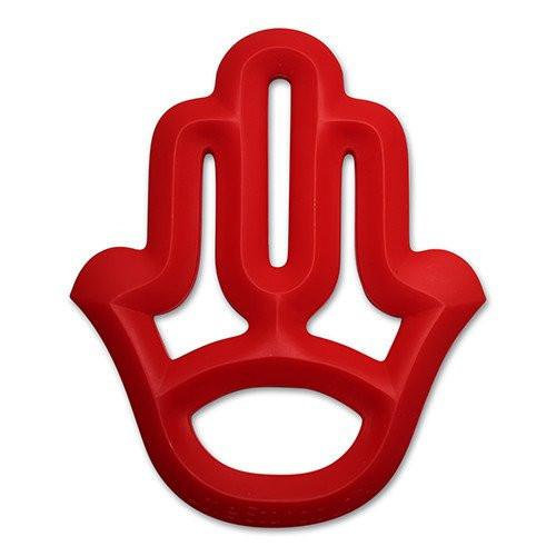 Little Standout Teether Red Hamsa Silicone Teether