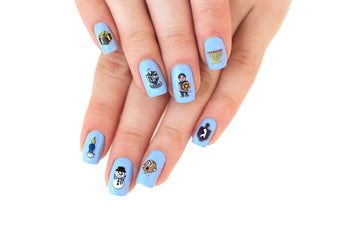 Midrash Manicures Other Default Maccabean Manicures Hanukkah Nail Decals