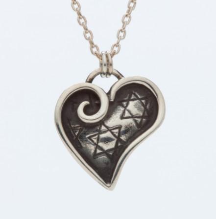 Aimee Golant - Spiritual Heart Silver Necklace with Stars - ModernTribe