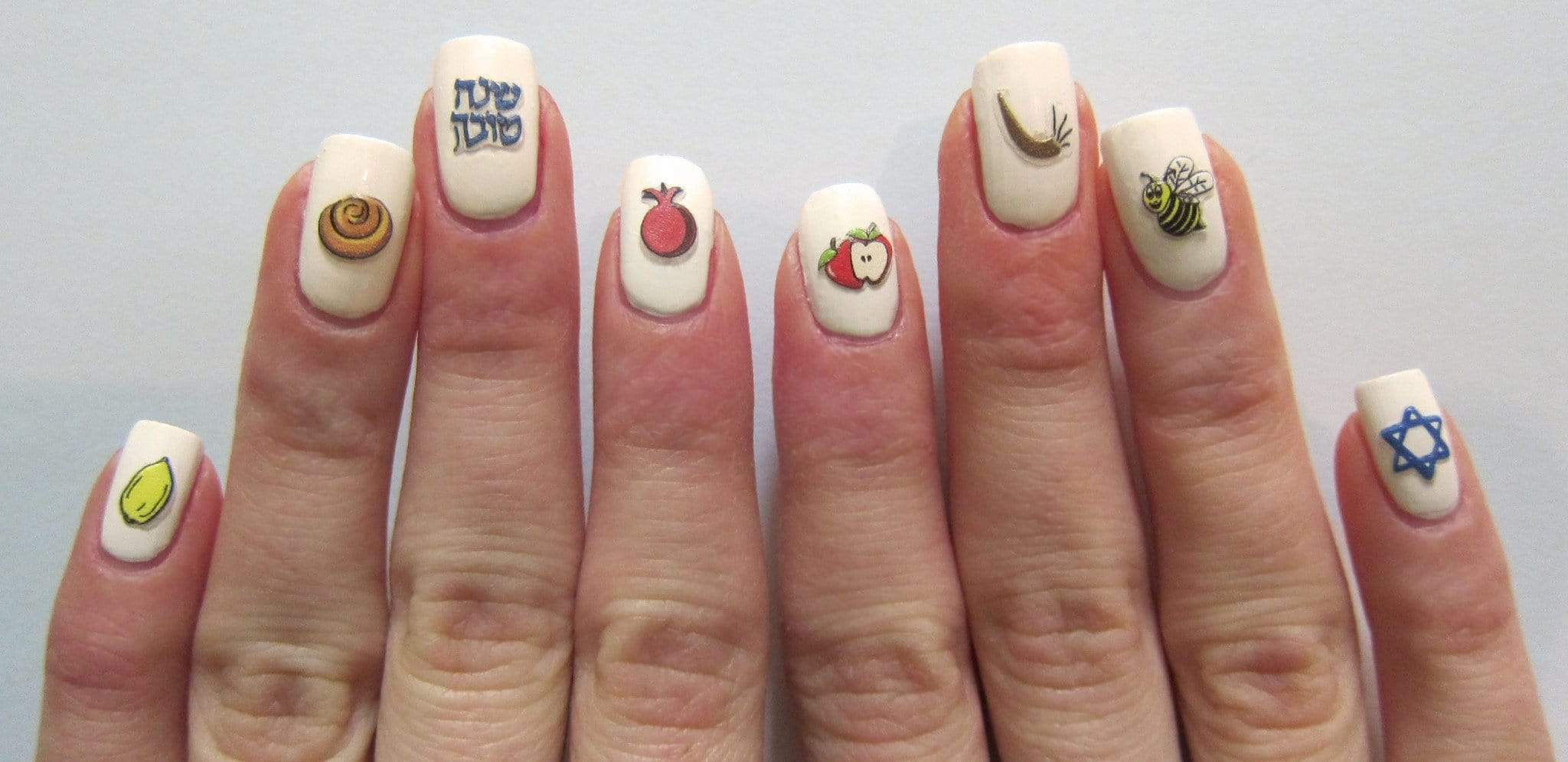 Holiday store nail decals