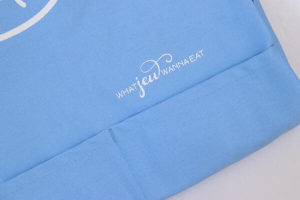 What Jew Wanna Eat - Challah Back Apron - Light Blue - ModernTribe
