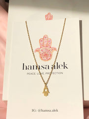 Hamsa Alek Necklaces Mini Hamsa Love Necklace