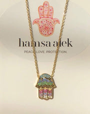 Hamsa Alek Necklaces Jeweled Hamsa Necklace