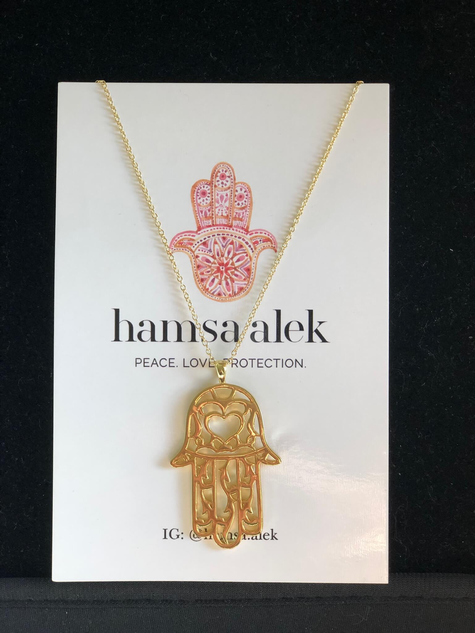 Hamsa Alek Necklaces Moroccan Hamsa Love Pendant