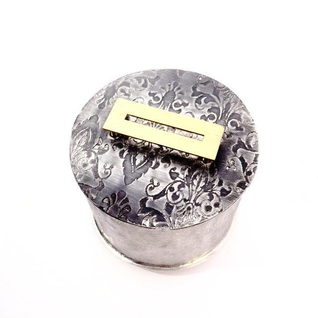 Joy Stember - Small Round Tzedakah Box by Joy Stember - ModernTribe