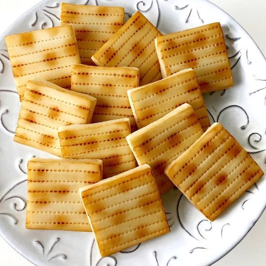 Square Marzipan Matzah Tiles