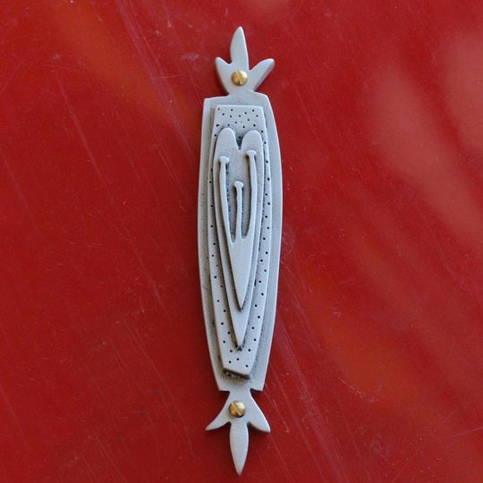 Heart Mezuzah by Emily Rosenfeld