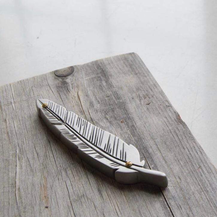 Emily Rosenfeld - Feather Mezuzah by Emily Rosenfeld - ModernTribe