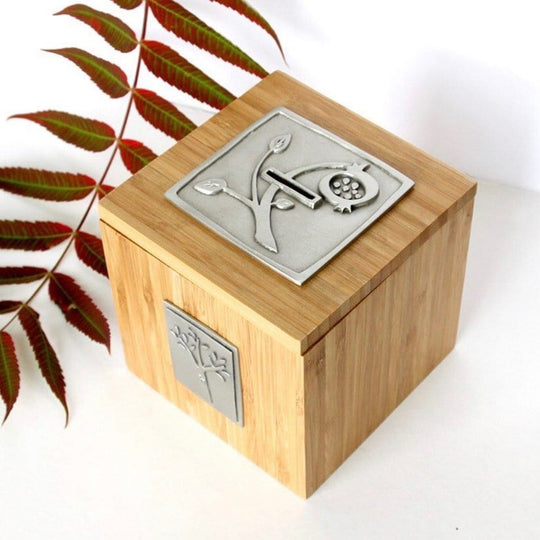 Pomegranate Tzedakah Box by Emily Rosenfeld