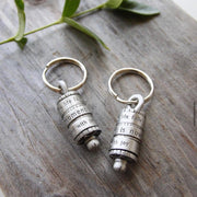 Emily Rosenfeld Keychain English / Silver/Pewter The Moment is Now - Prayer Wheel Keychain by Emily Rosenfeld