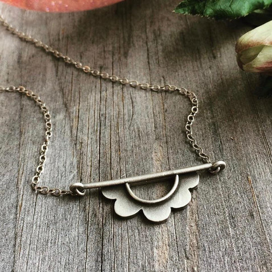 Flower Horizon Necklace by Emily Rosenfeld
