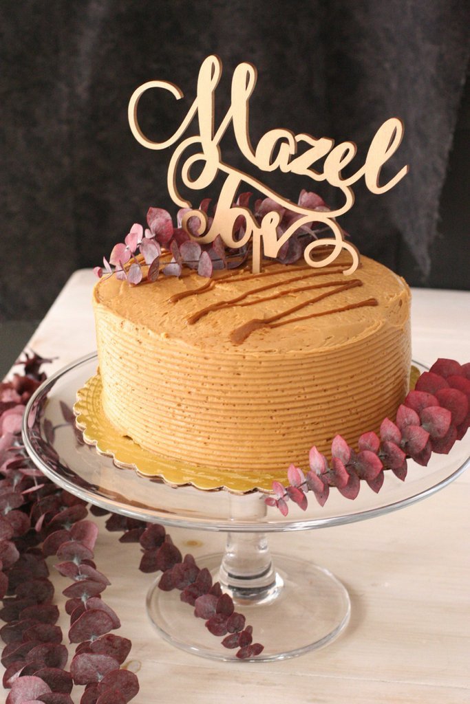 Chai and Home Decor Mazel Tov Cake Topper