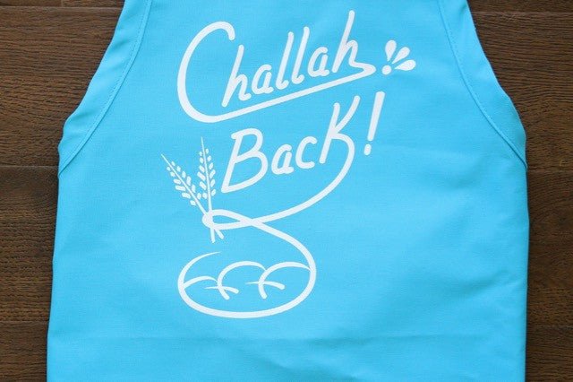 What Jew Wanna Eat - Challah Back Apron - Turquoise - ModernTribe