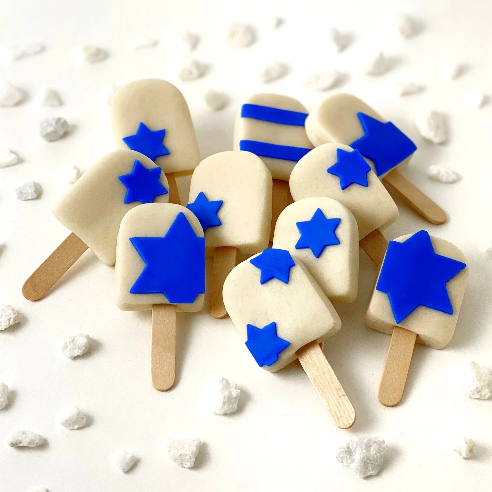 Marzipops Food Marzipan Celebrate Israel Popsicles